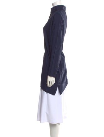 Eskandar Plaid Print Long Sleeve Button-Up Top