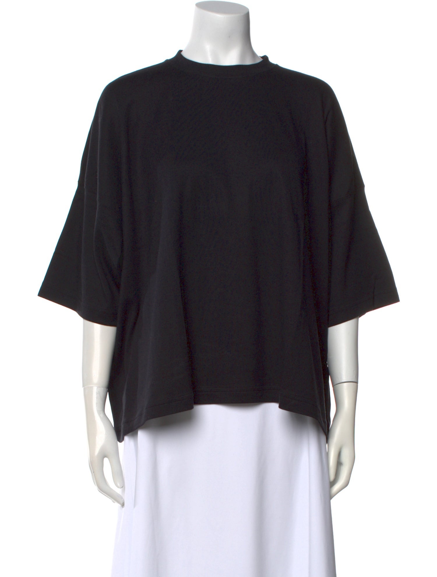 Eskandar Crew Neck Three-Quarter Sleeve Blouse w/ Tags