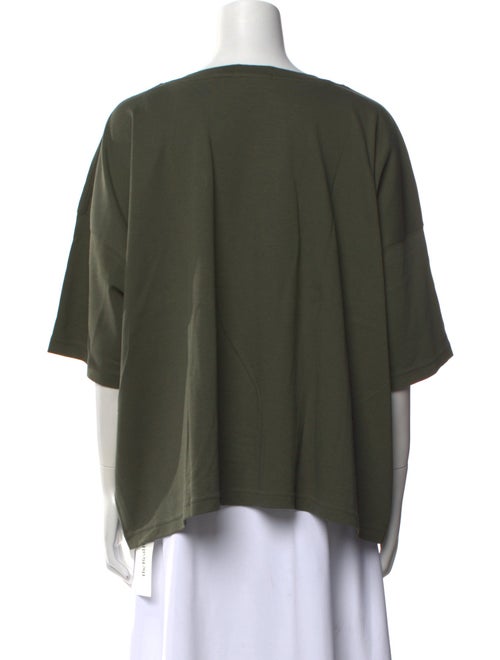 Eskandar Bateau Neckline Three-Quarter Sleeve Blouse