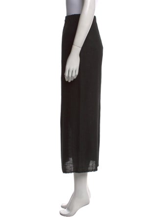 Eskandar Silk Midi Length Skirt