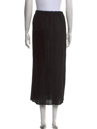 Eskandar Silk Midi Length Skirt