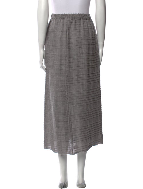 Eskandar Pleated Accents Midi Length Skirt