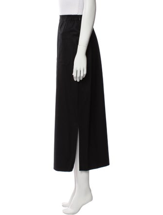 Eskandar Wool Midi Length Skirt