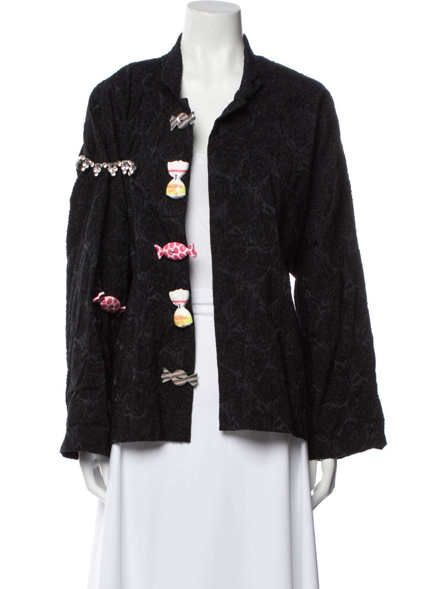 Eskandar Silk Printed Faux Fur Coat