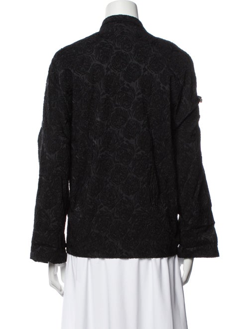 Eskandar Silk Printed Faux Fur Coat