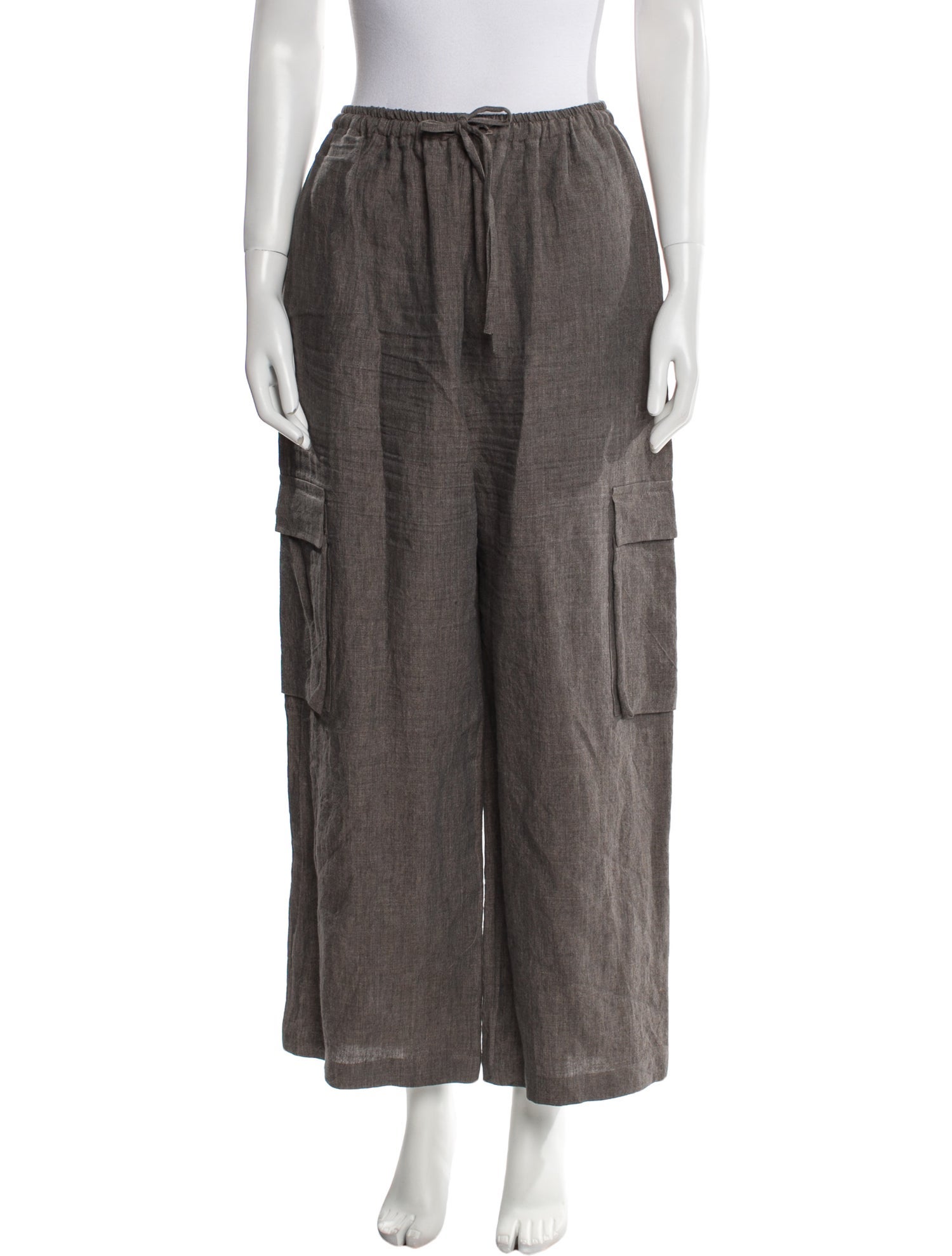 Eskandar Linen Wide Leg Pants