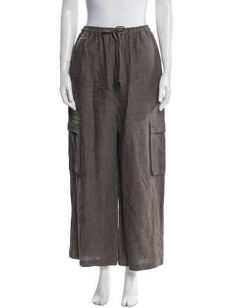 Eskandar Linen Wide Leg Pants