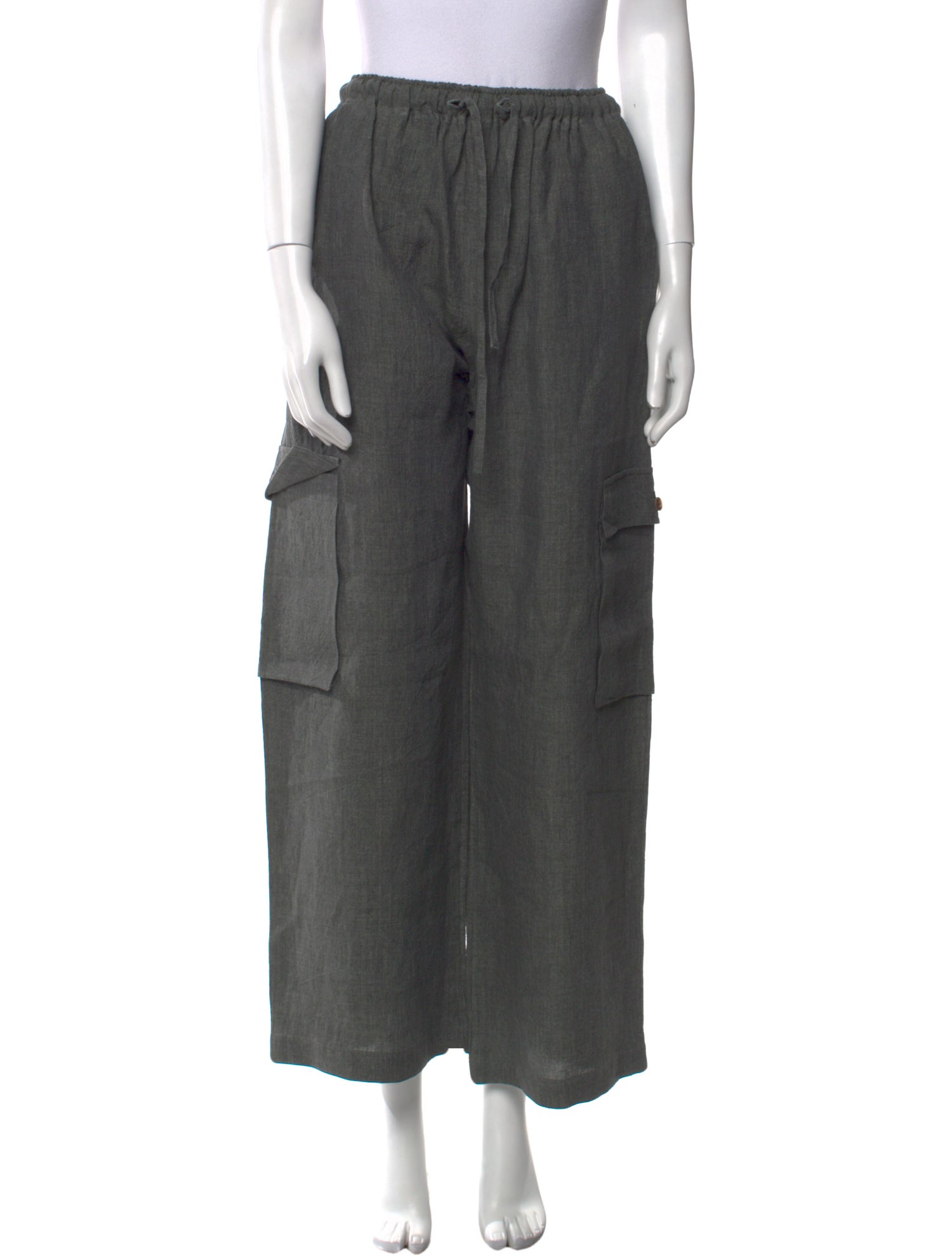 Eskandar Linen Wide Leg Pants