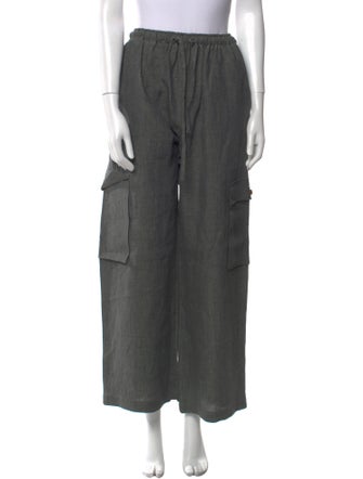 Eskandar Linen Wide Leg Pants
