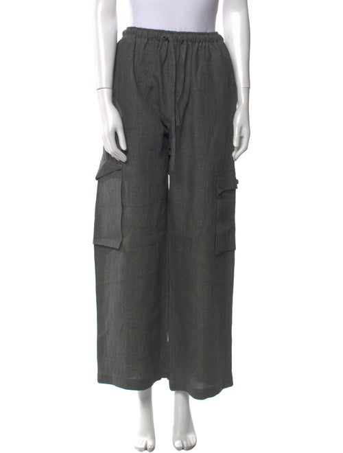 Eskandar Linen Wide Leg Pants