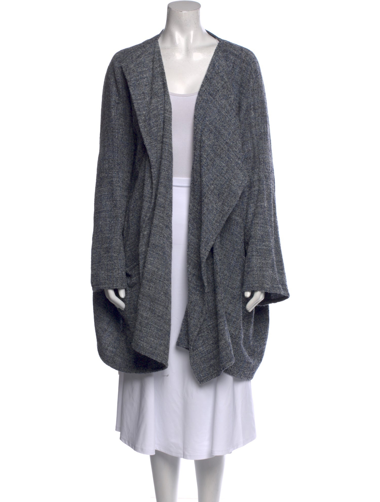 Eskandar Alpaca Open Front Sweater