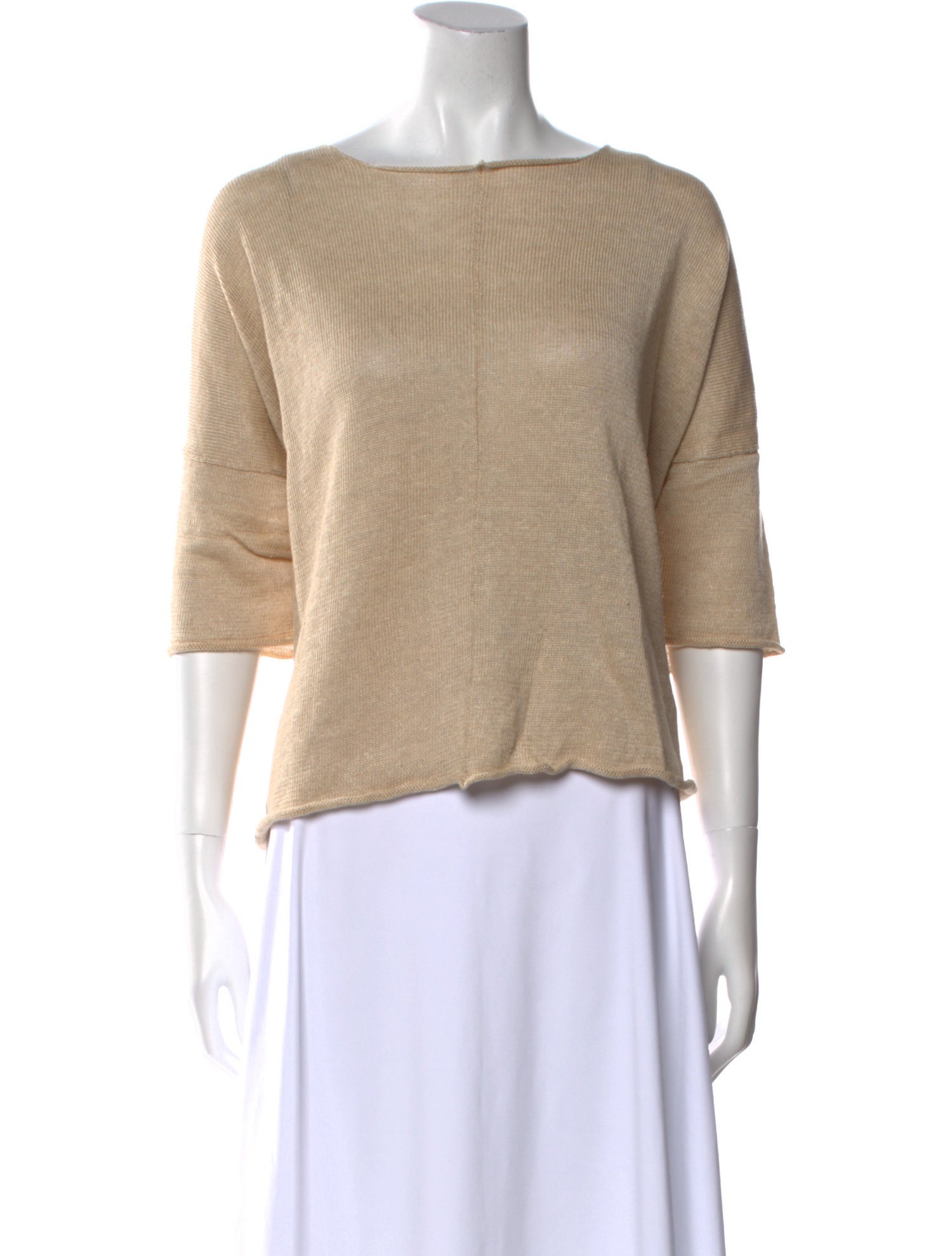 Eskandar Linen Bateau Neckline Sweater w/ Tags