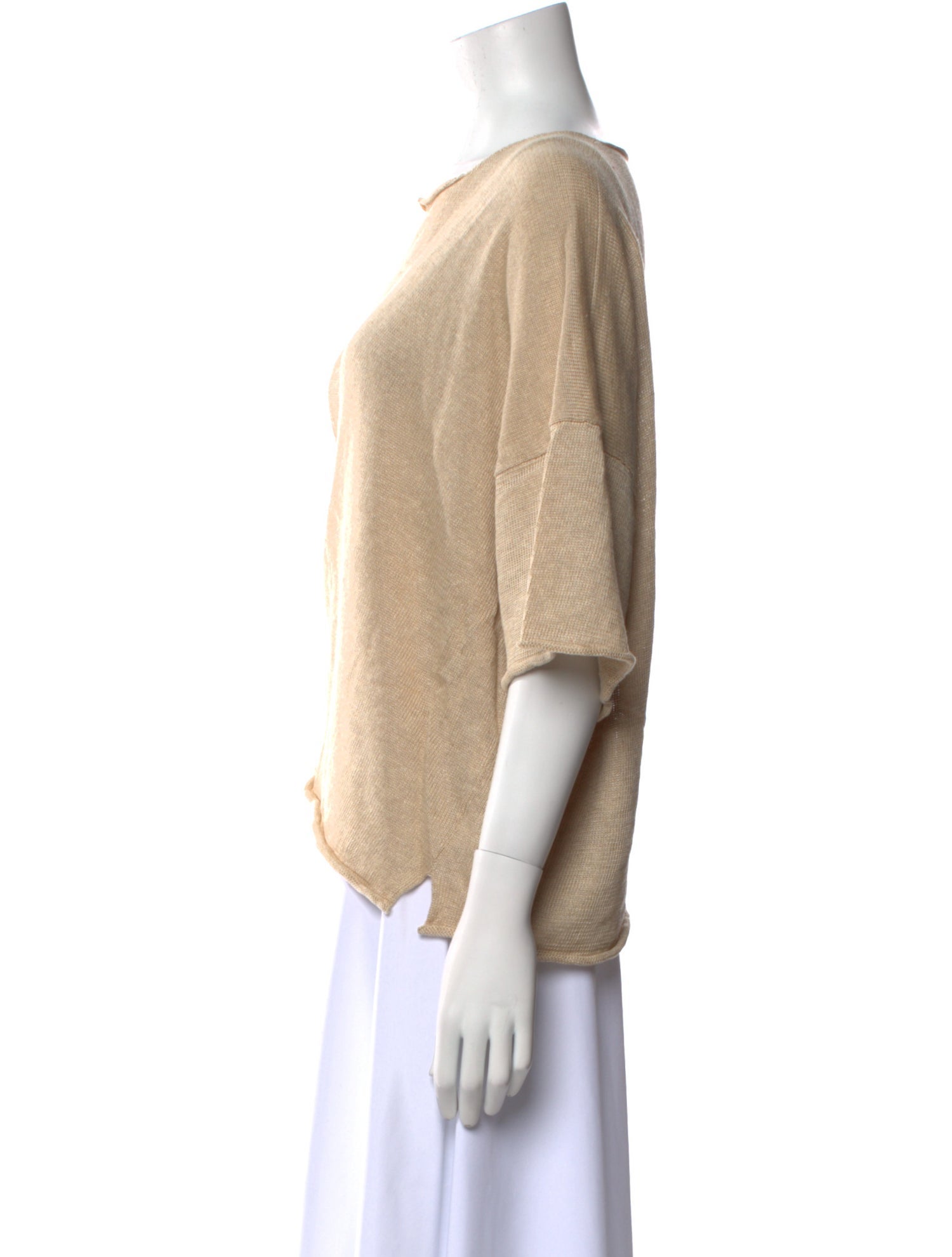 Eskandar Linen Bateau Neckline Sweater w/ Tags