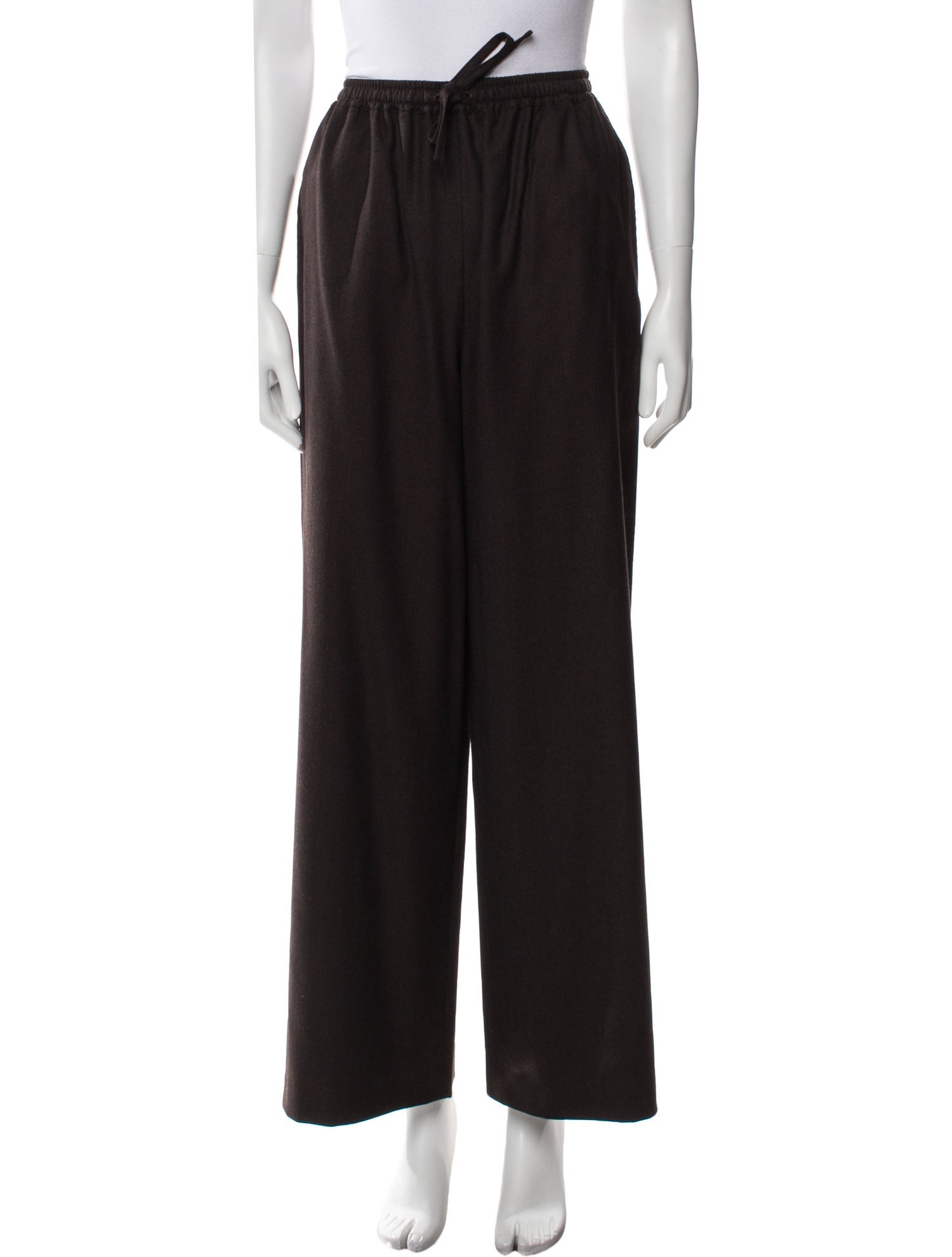Eskandar Wool Wide Leg Pants