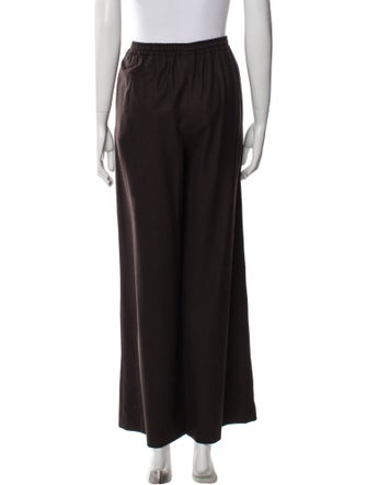 Eskandar Wool Wide Leg Pants