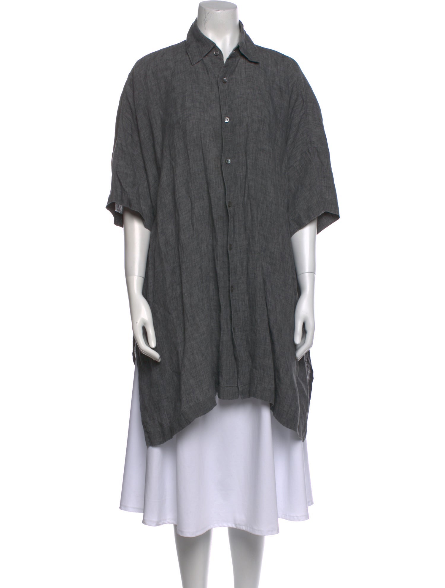 Eskandar Linen Short Sleeve Tunic