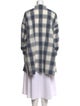 Eskandar Plaid Print Mock Neck Tunic