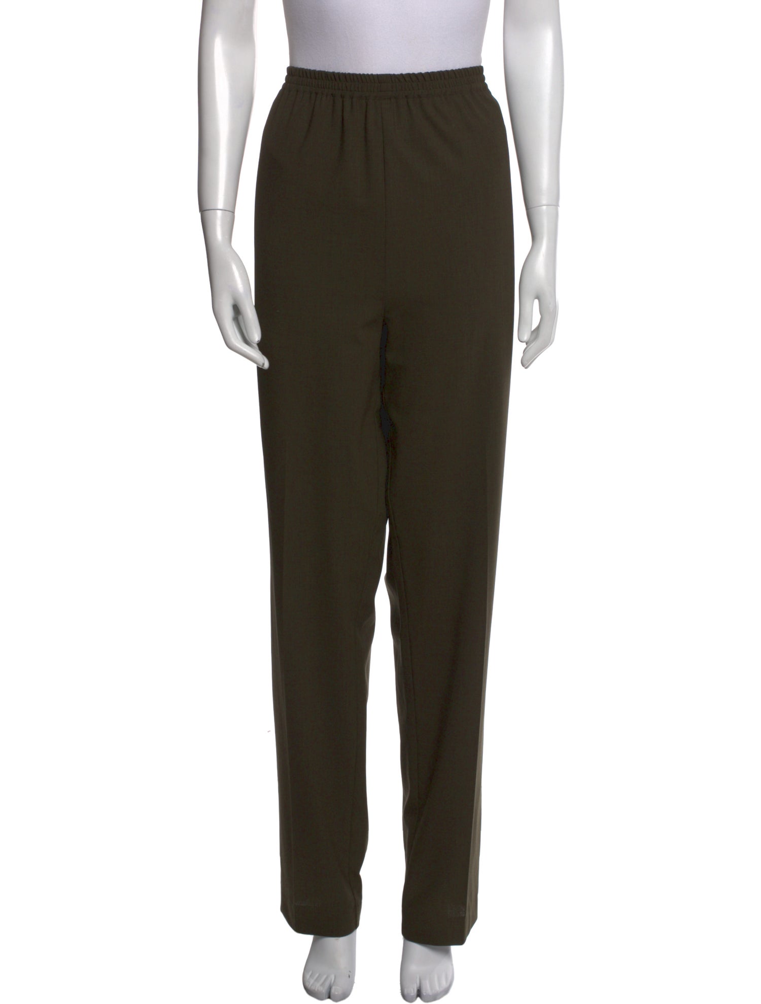 Eskandar Wool Straight Leg Pants