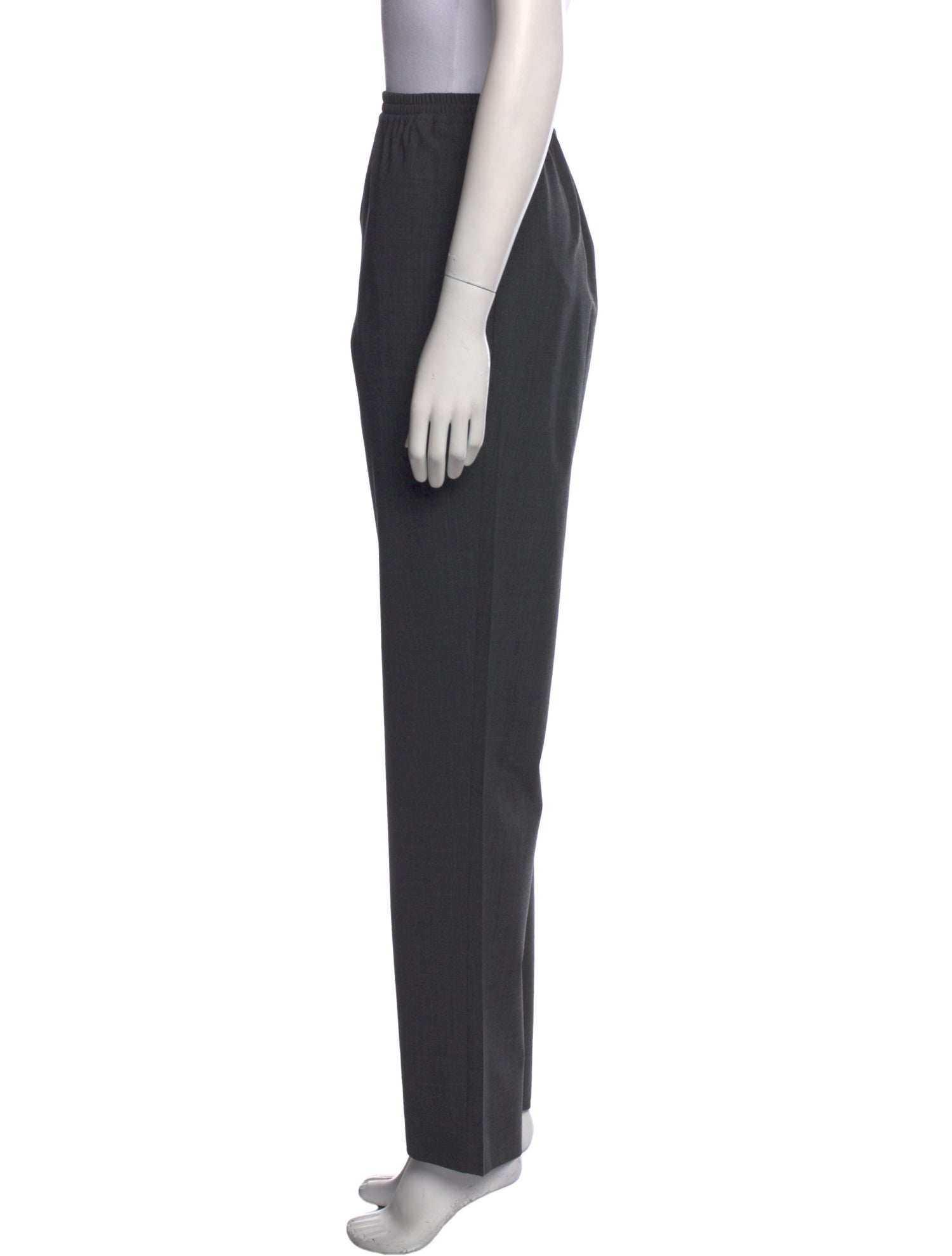 Eskandar Wool Straight Leg Pants
