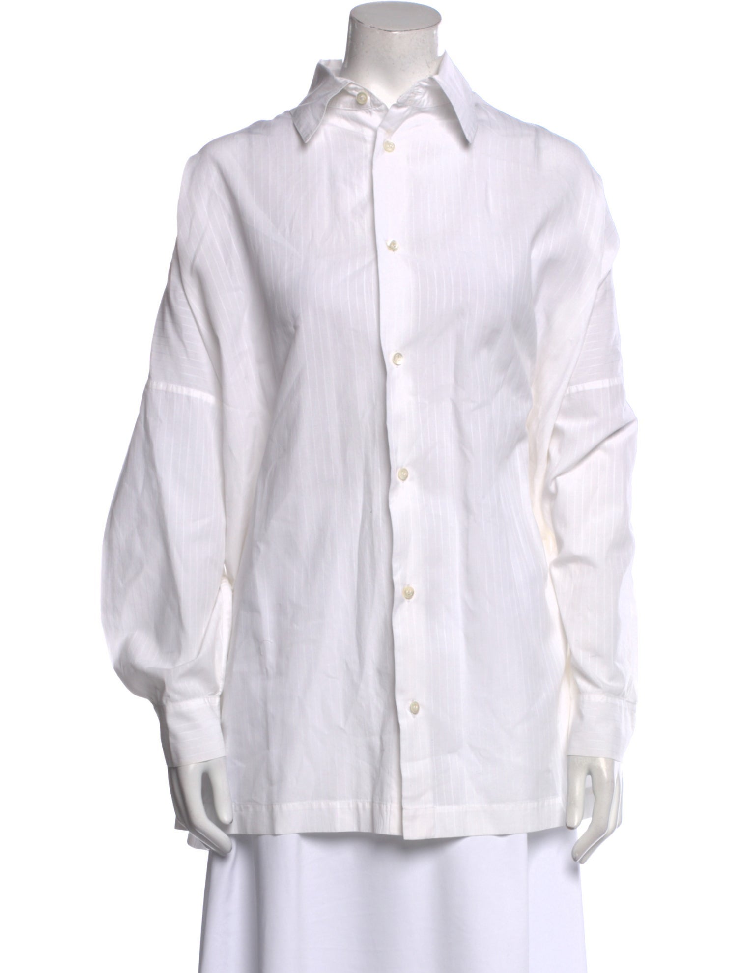 Eskandar Long Sleeve Button-Up Top