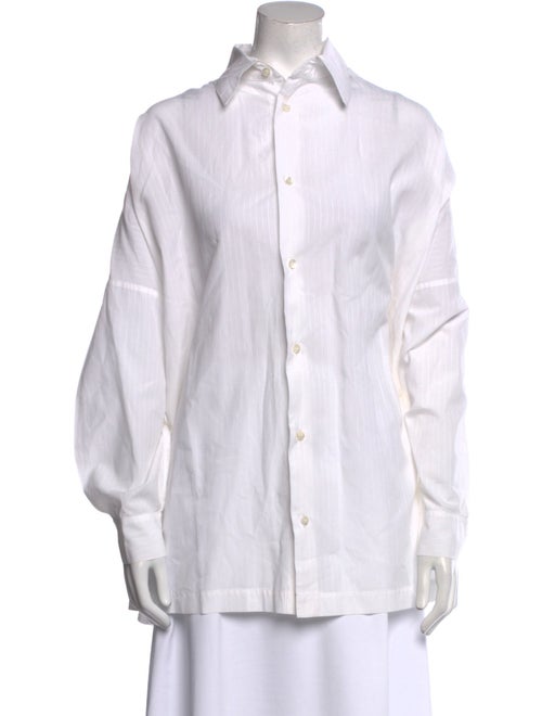 Eskandar Long Sleeve Button-Up Top