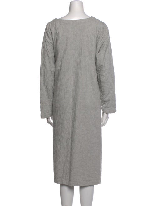 Eskandar Scoop Neck Midi Length Dress