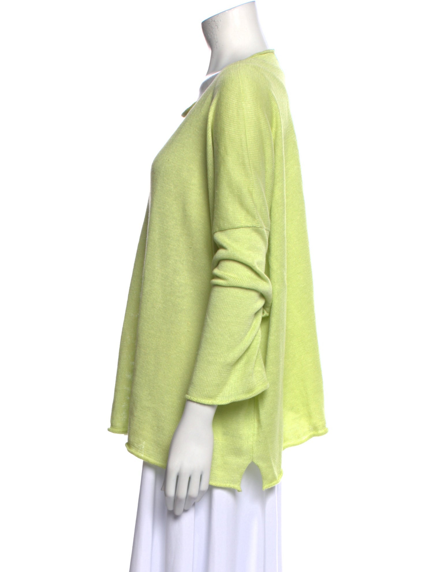 Eskandar Linen Scoop Neck Sweater