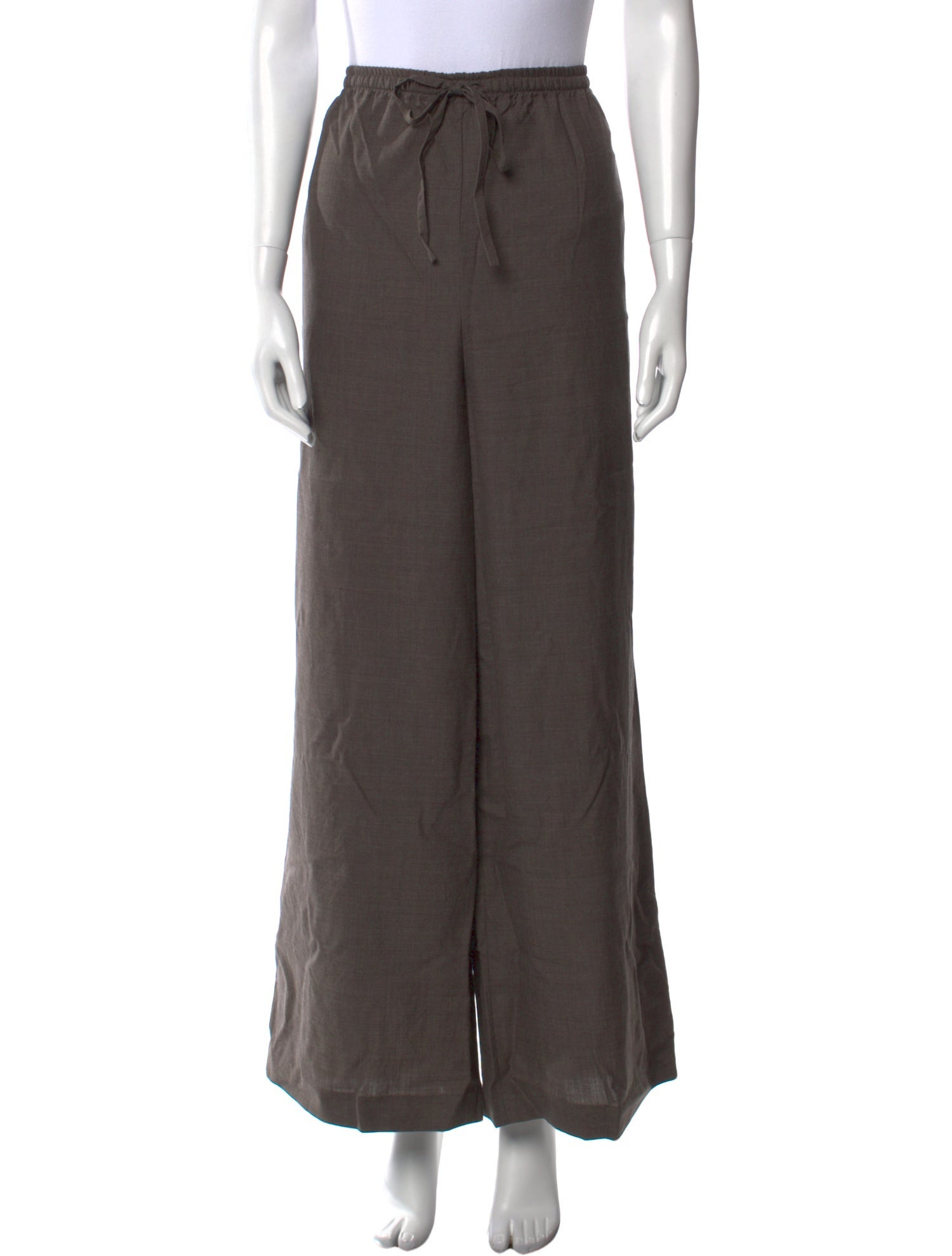 Eskandar Wool Wide Leg Pants