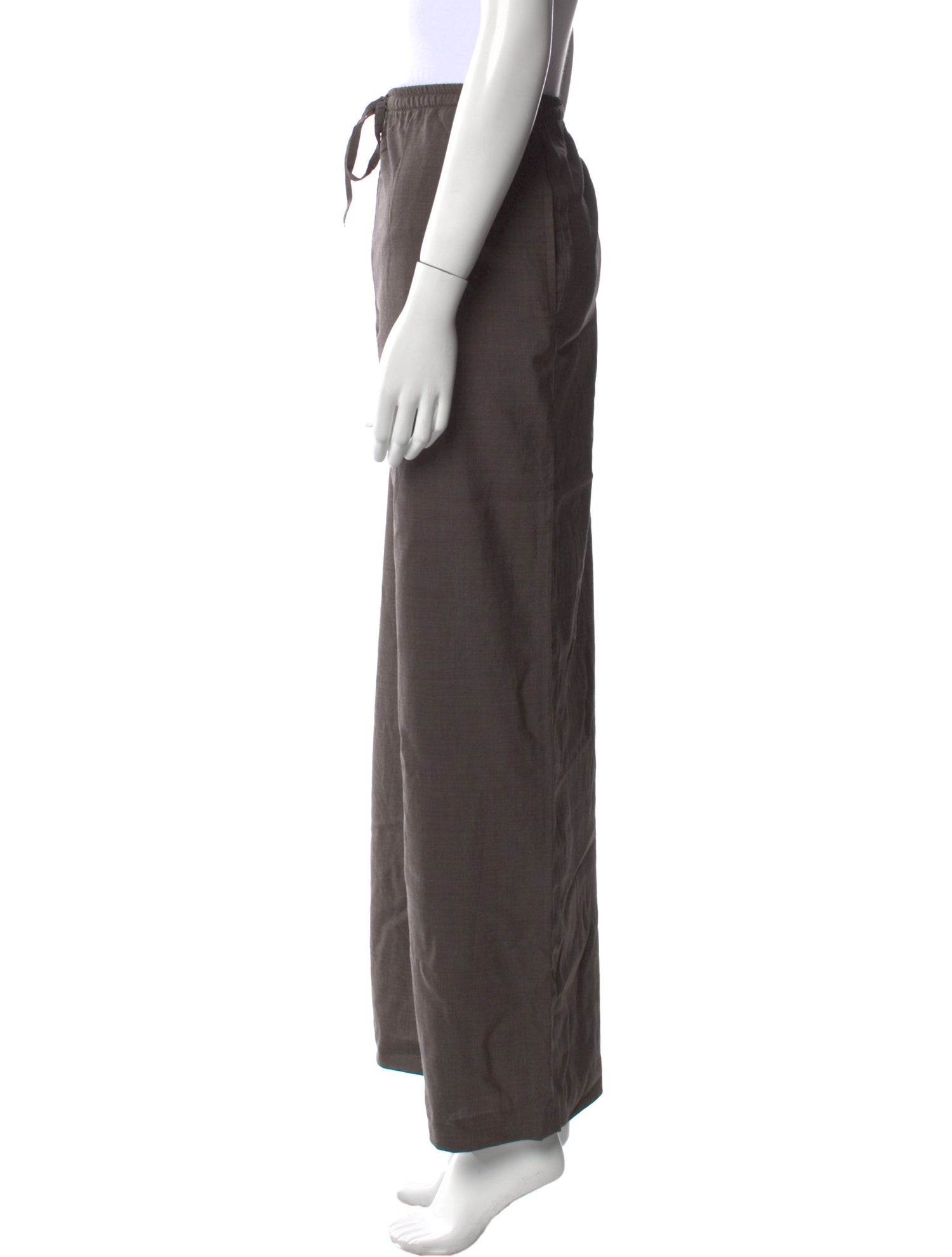 Eskandar Wool Wide Leg Pants