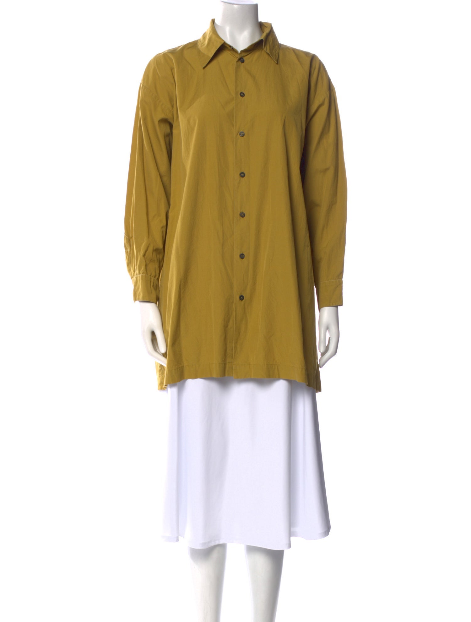 Eskandar Long Sleeve Button-Up Top