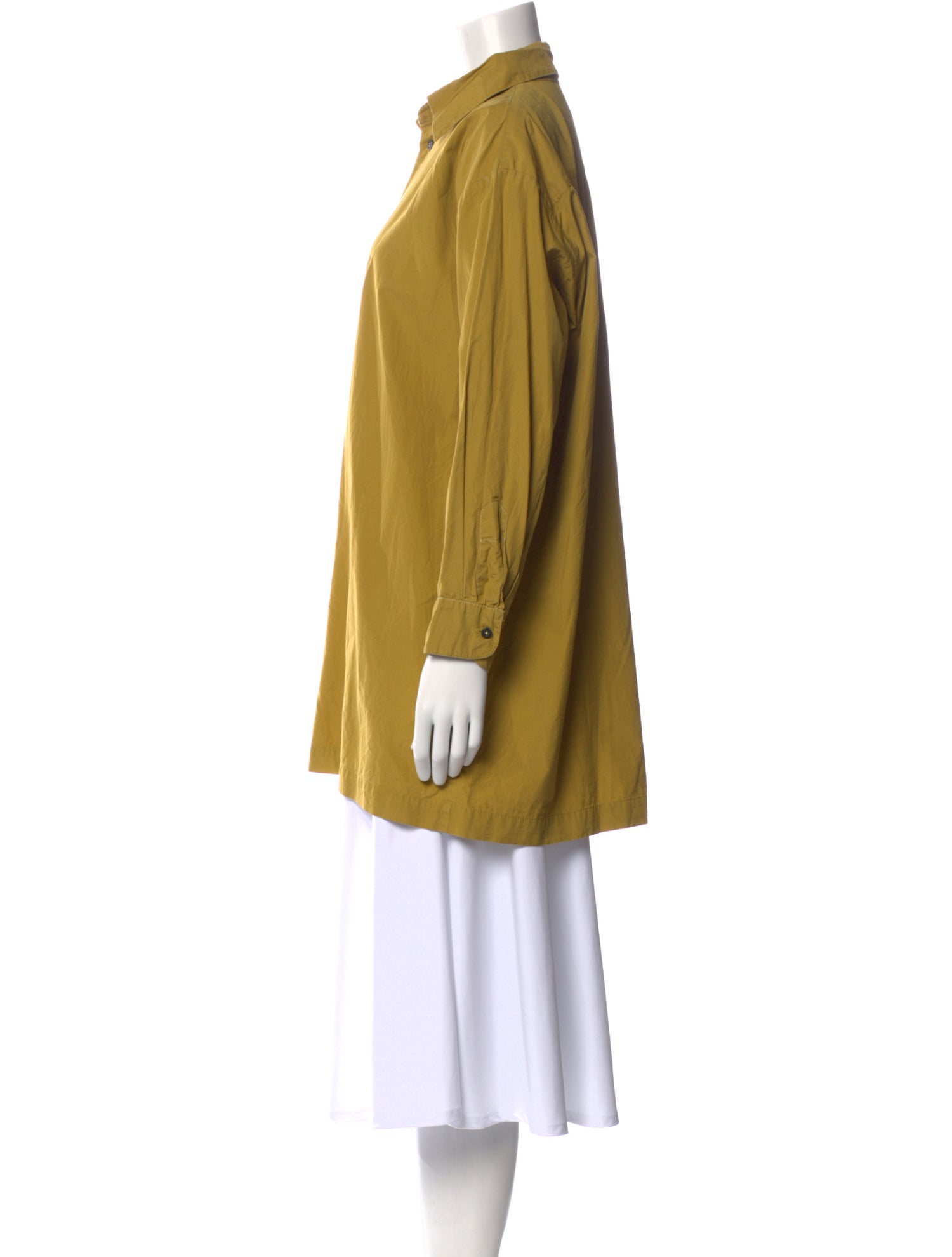 Eskandar Long Sleeve Button-Up Top