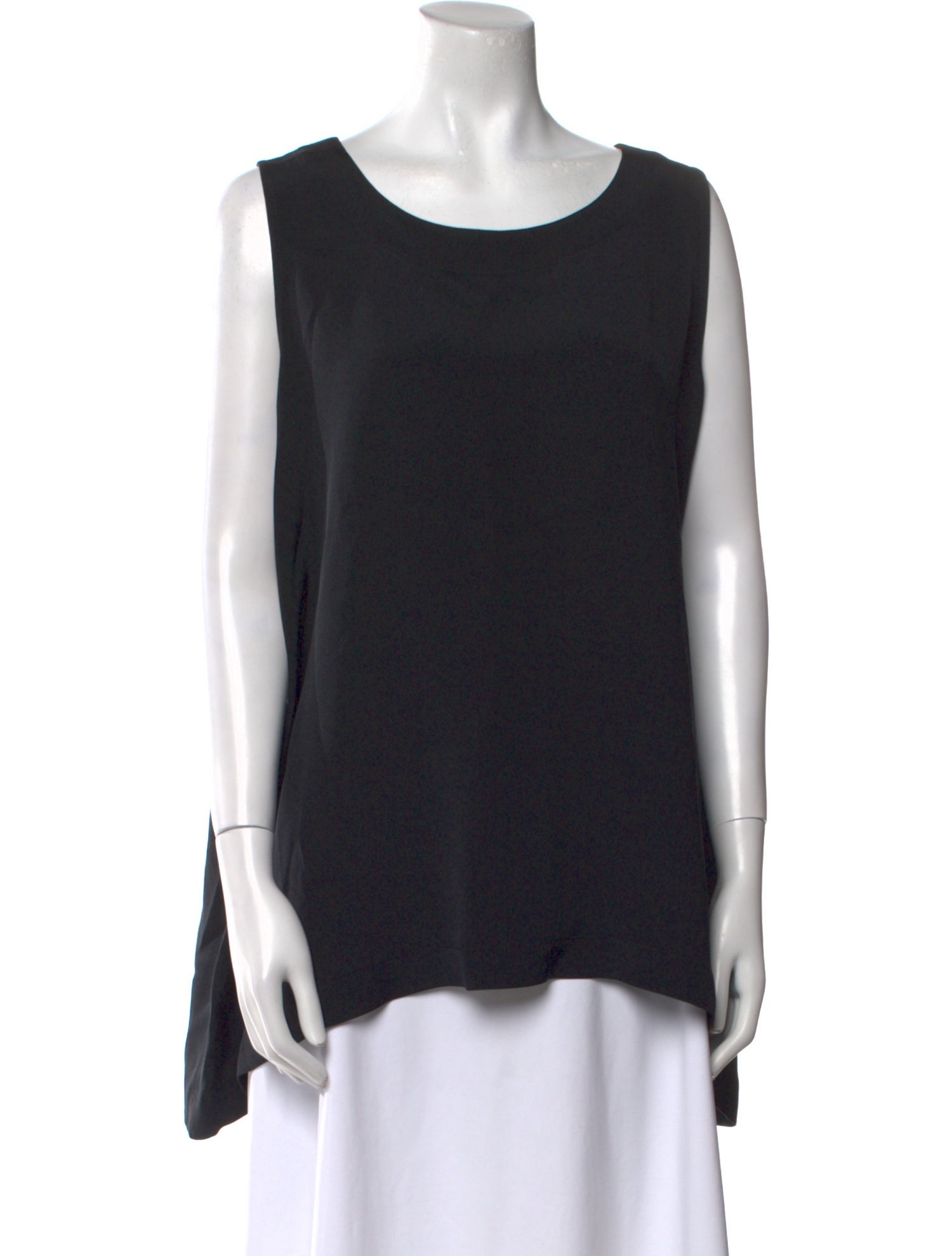 Eskandar Silk Scoop Neck Top