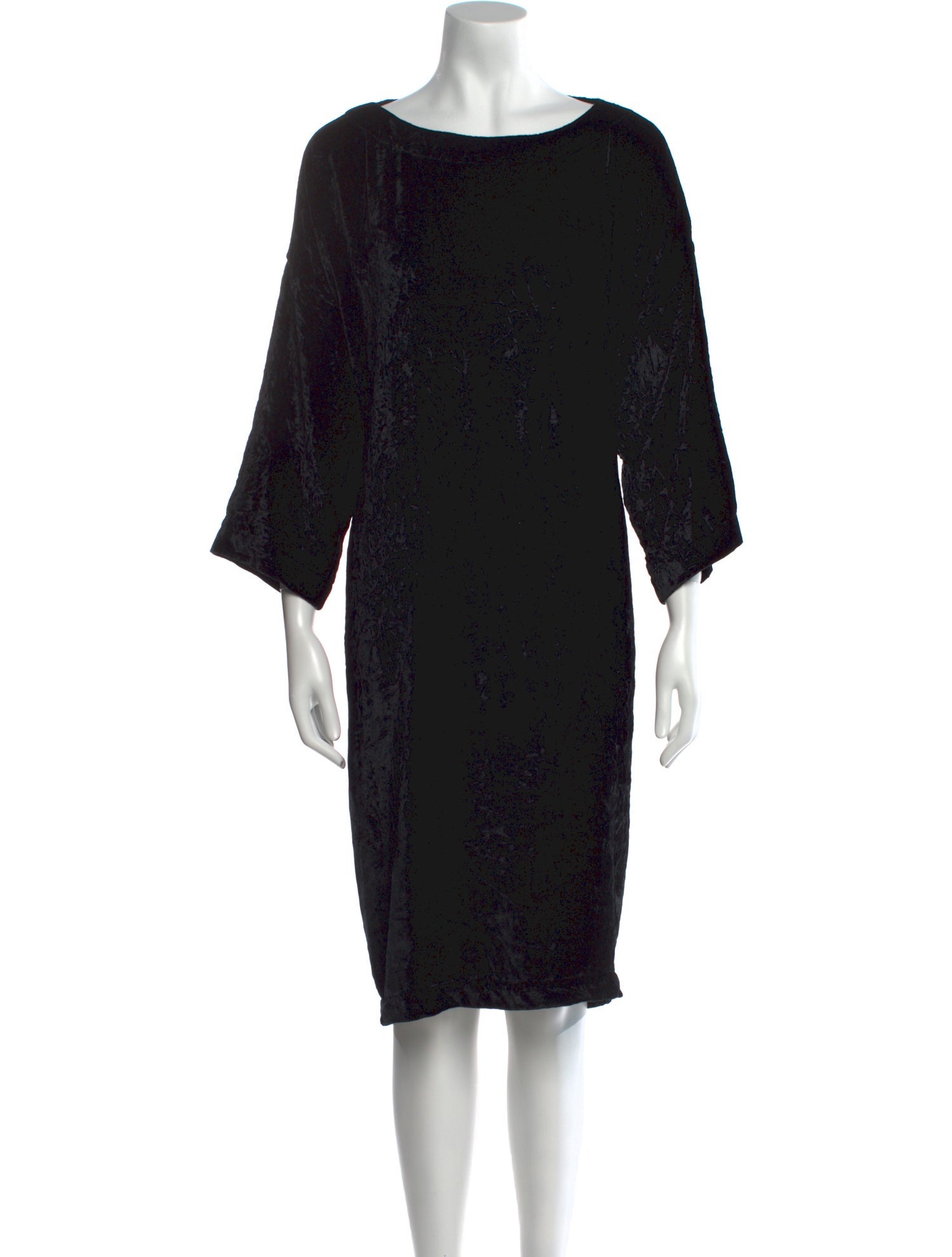 Eskandar Floral Print Knee-Length Dress