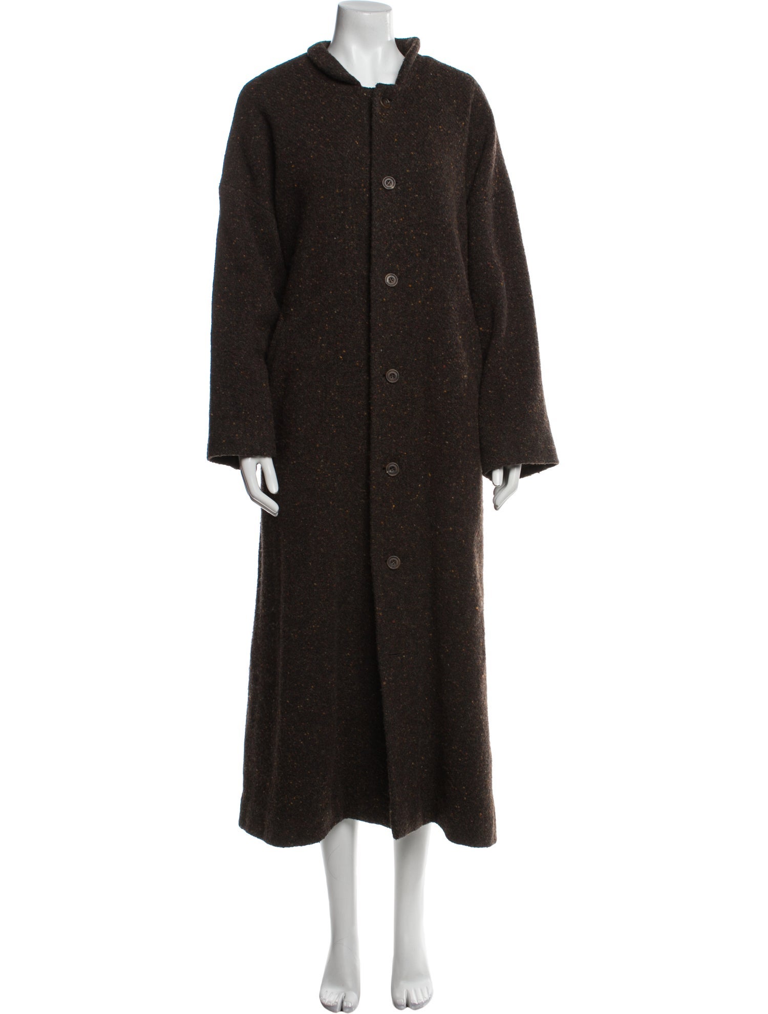 Eskandar Wool Faux Fur Coat