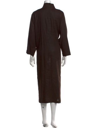 Eskandar Linen Long Dress