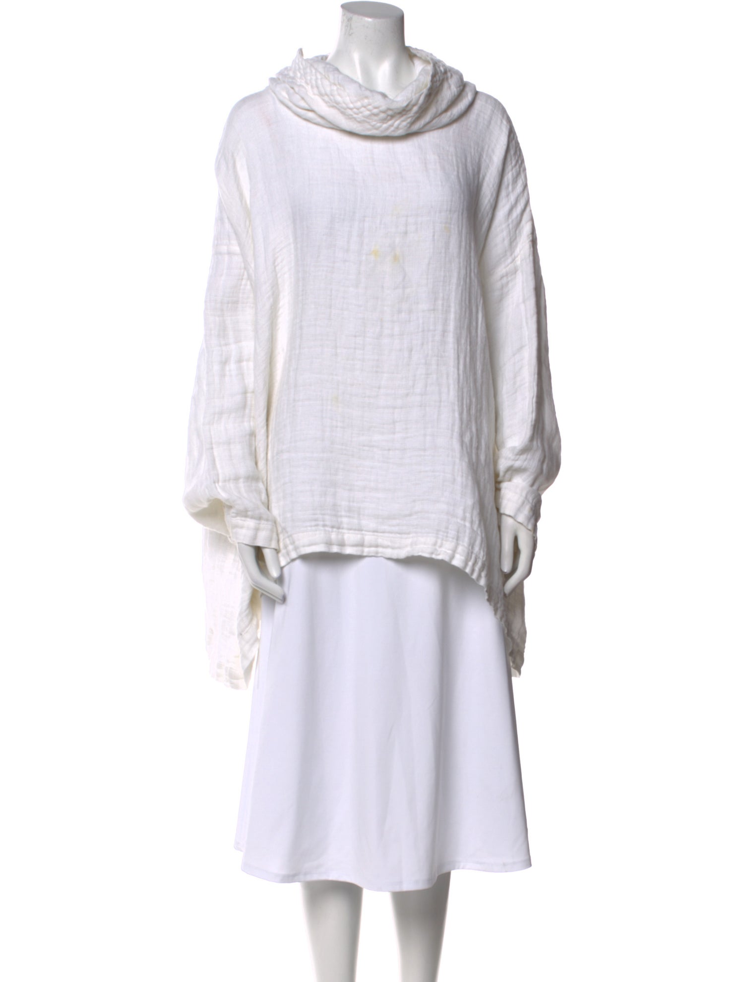 Eskandar Linen Cowl Neck Tunic