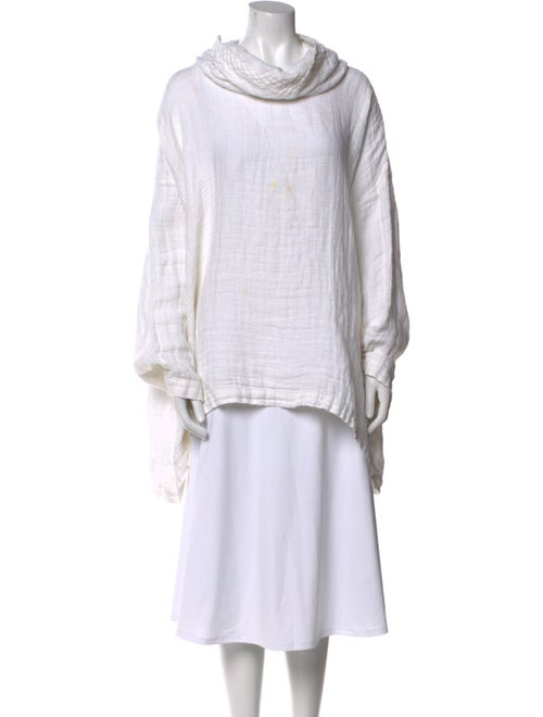 Eskandar Linen Cowl Neck Tunic