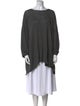 Eskandar Linen Bateau Neckline Tunic