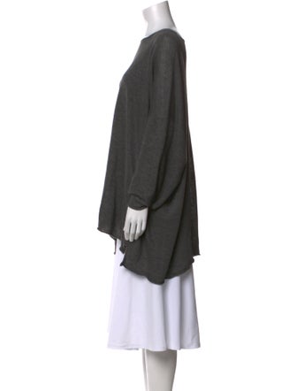 Eskandar Linen Bateau Neckline Tunic