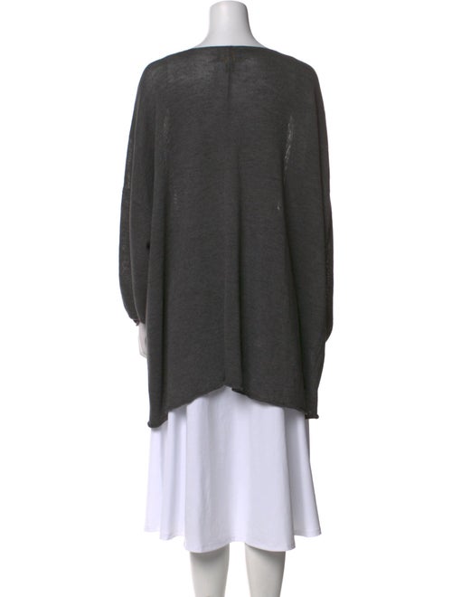 Eskandar Linen Bateau Neckline Tunic