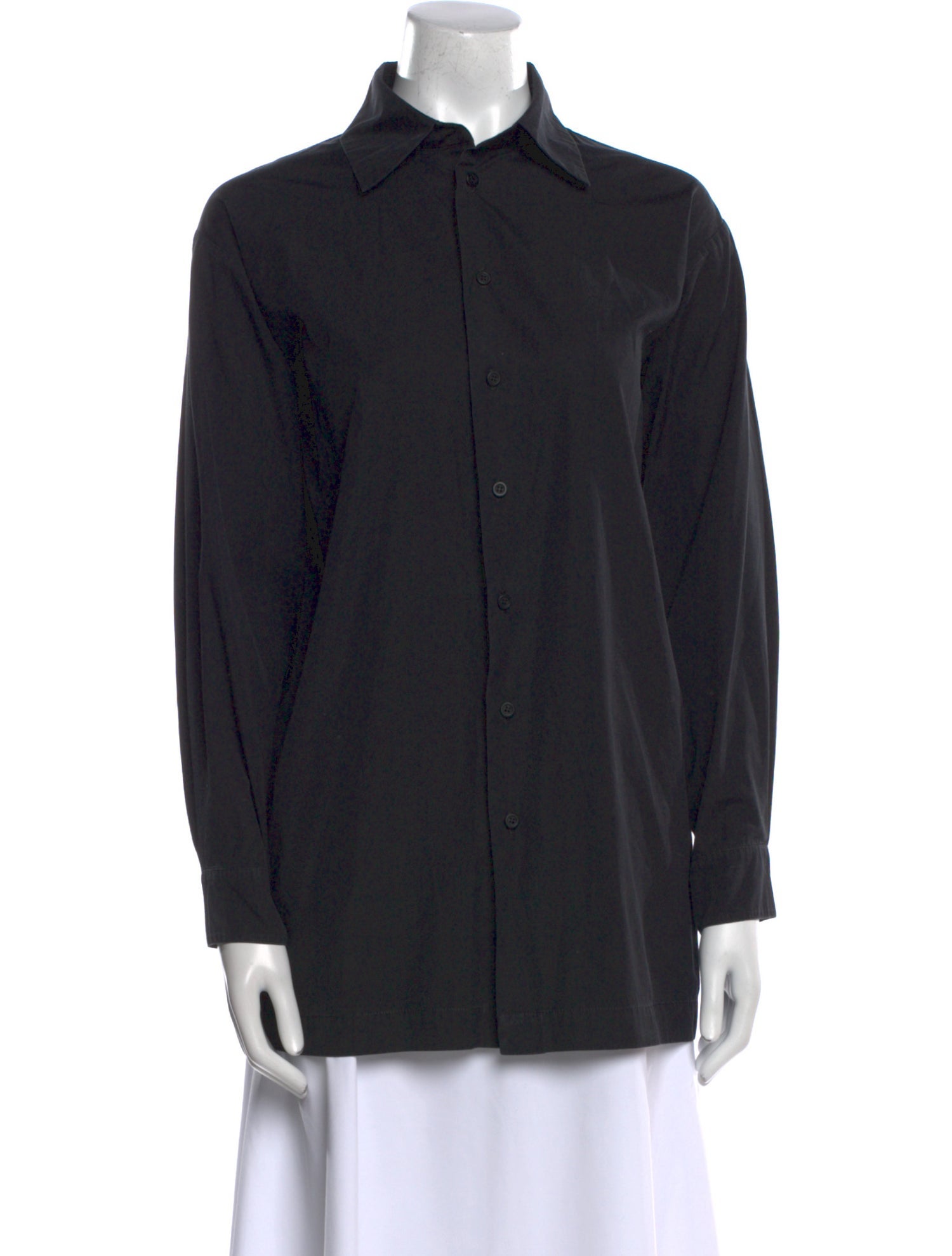 Eskandar Long Sleeve Button-Up Top