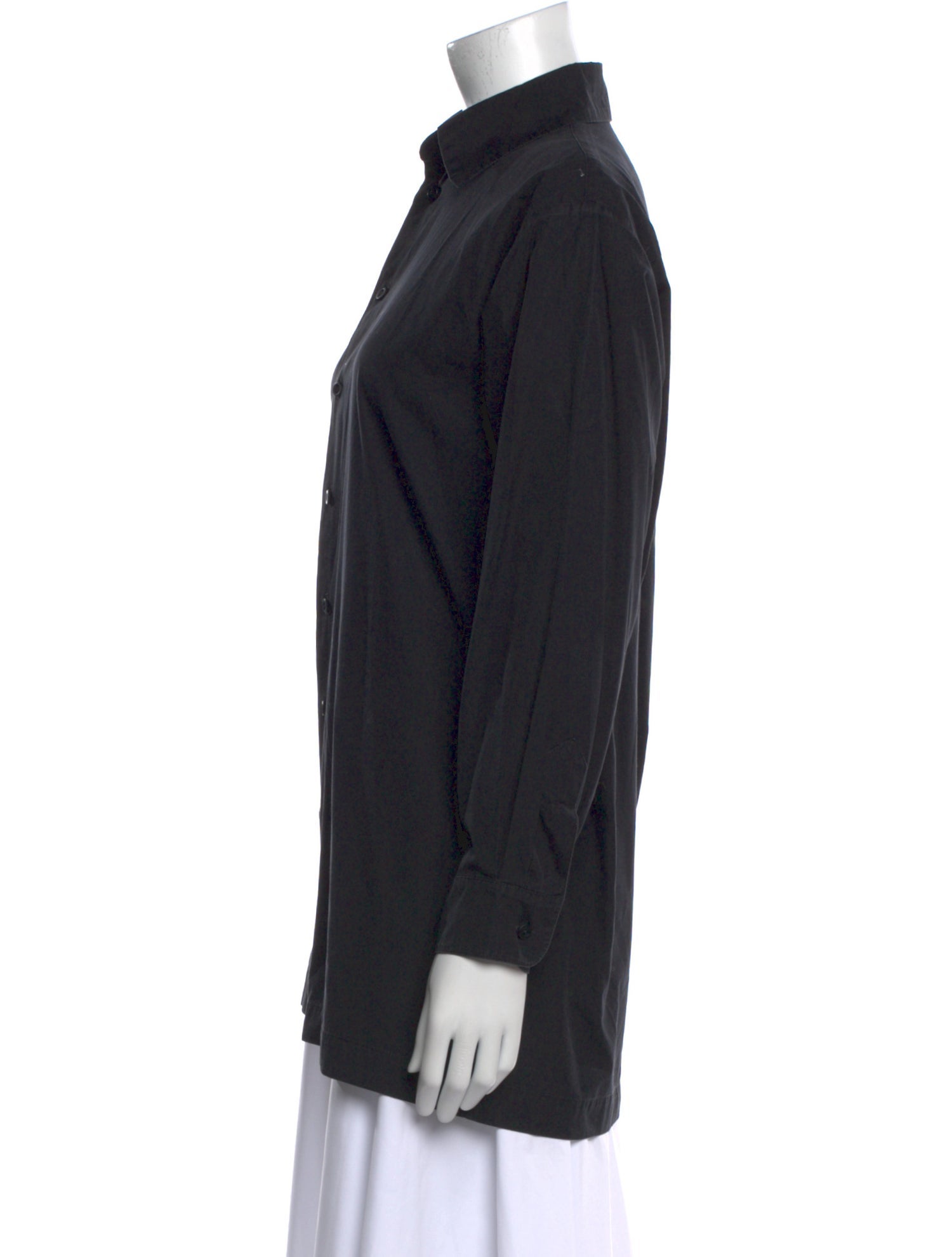 Eskandar Long Sleeve Button-Up Top