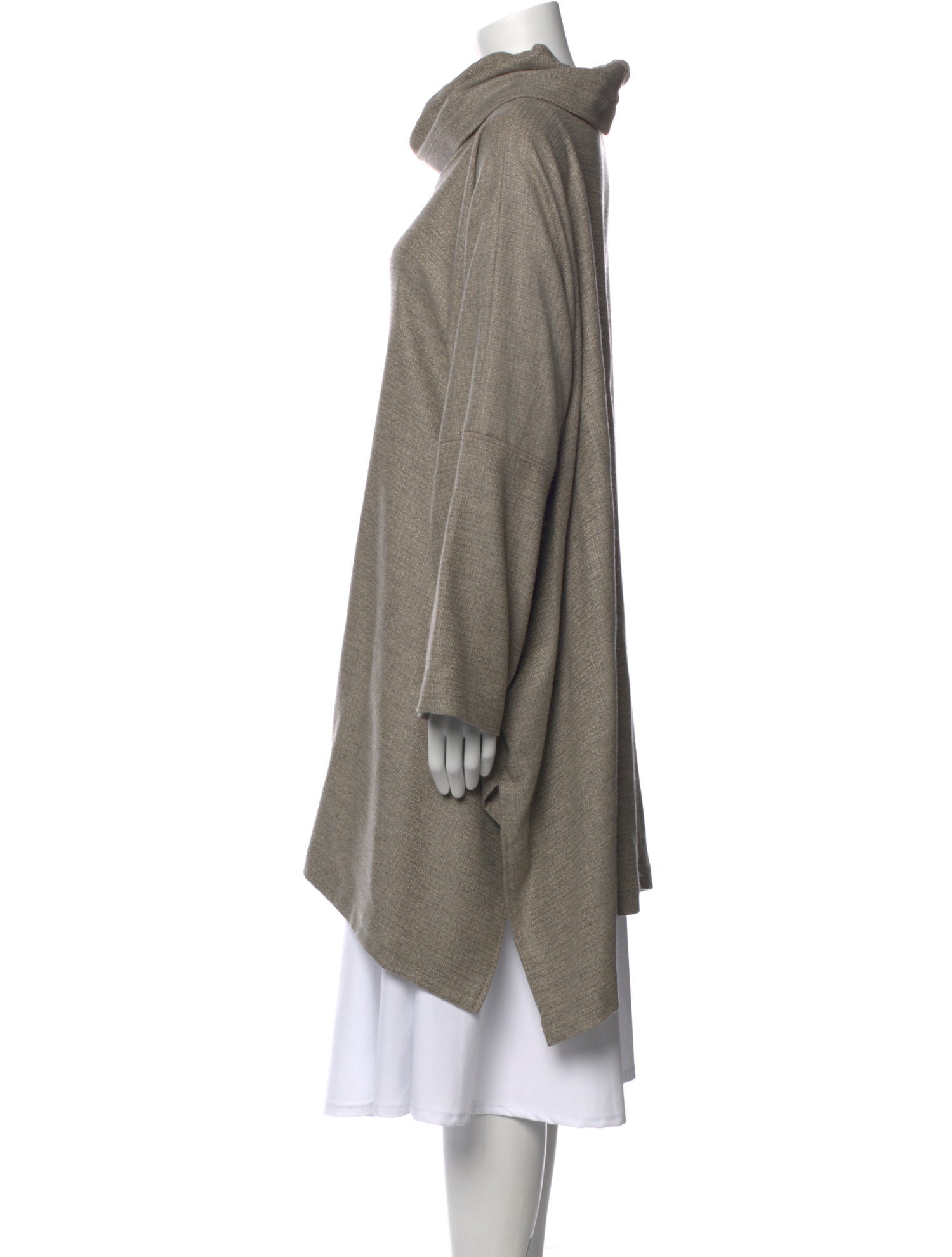 Eskandar Cashmere Cowl Neck Tunic