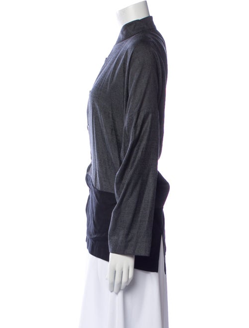 Eskandar Virgin Wool Plaid Print Jacket