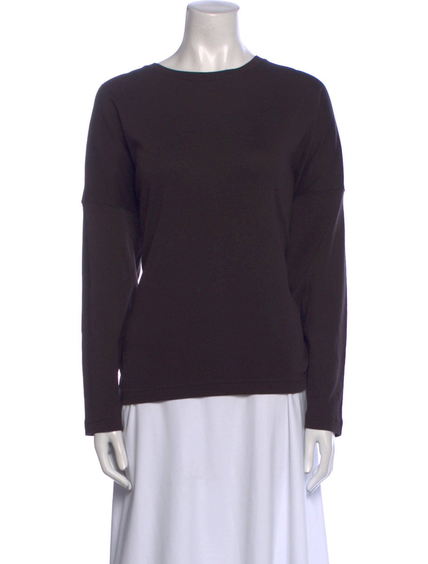 Eskandar Scoop Neck Long Sleeve Sweatshirt
