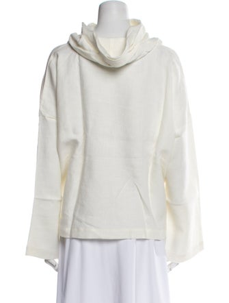 Eskandar Linen Turtleneck Sweatshirt