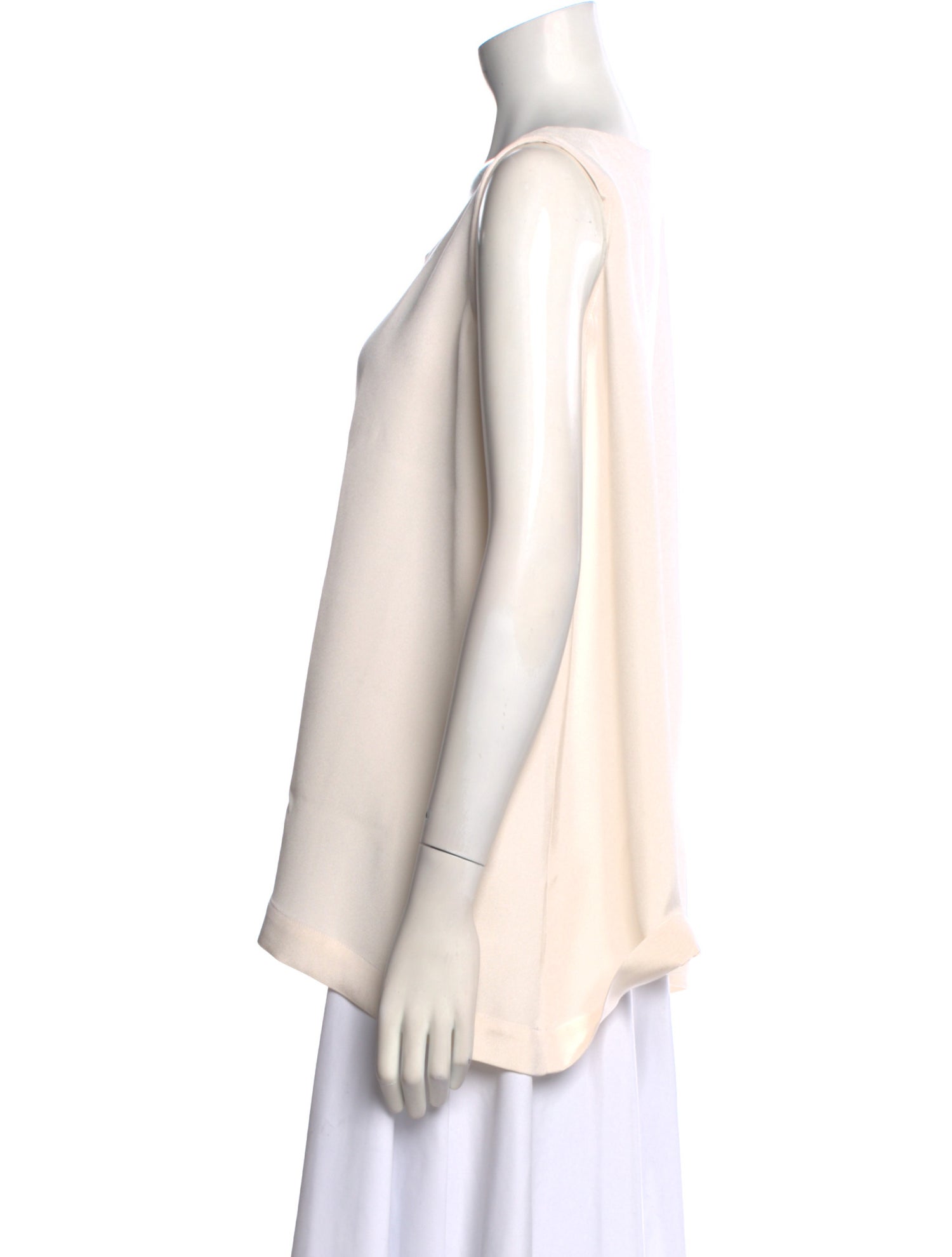 Eskandar Silk Scoop Neck Top