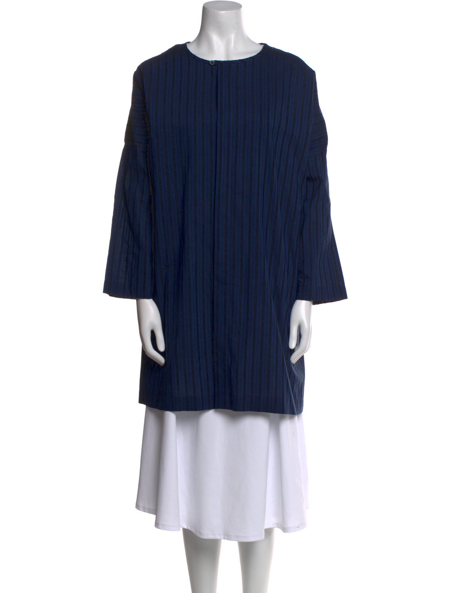 Eskandar Crew Neck Long Sleeve Tunic