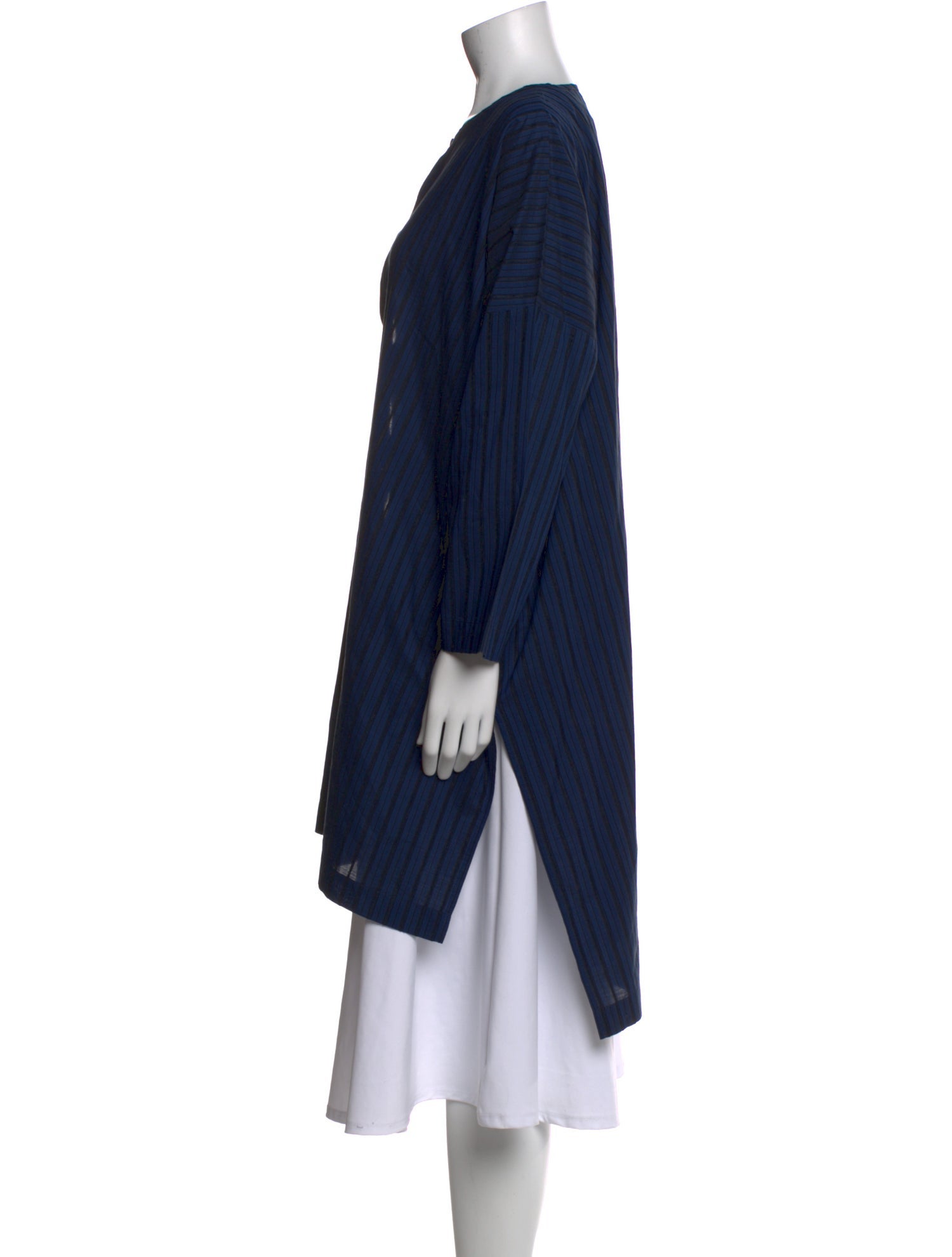 Eskandar Crew Neck Long Sleeve Tunic