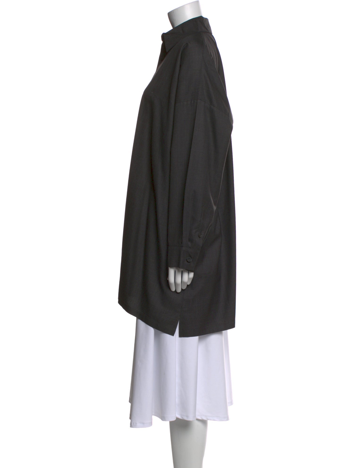 Eskandar Wool Long Sleeve Tunic